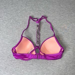 Victoria's Secret Shine Strap Malibu Fabulous Push-Up Swim Bikini Bra Top - 32C